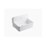 k-12781 gilford™ 30" x 22" bracket-mount scrub-up/plaster sink with single faucet hole