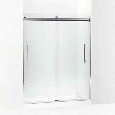 bild för Elmbrook™ Frameless sliding shower door, 73-9/16" H x 54-5/8 - 59-5/8" W, with 5/16" thick Crystal Clear glass