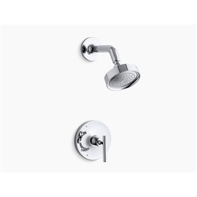 Obrázek pro Purist® Rite-Temp® shower valve trim with lever handle and 2.5 gpm showerhead
