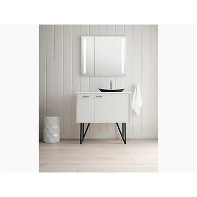K-99009-TL Verdera® Lighted medicine cabinet, 34" W x 30" H