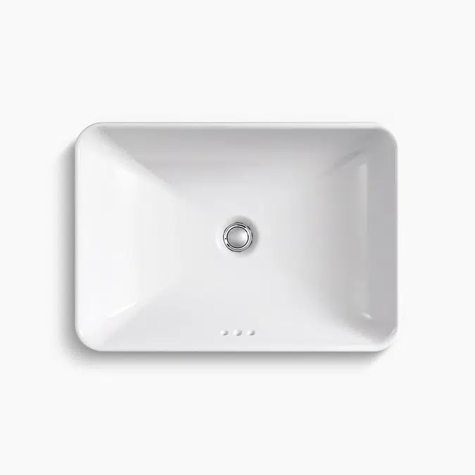 Vox® 22-3/4" rectangular drop-in vessel bathroom sink