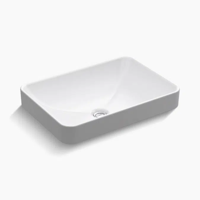 Vox® 22-3/4" rectangular drop-in vessel bathroom sink