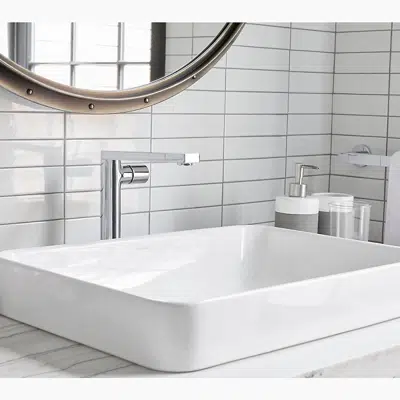 Vox® 22-3/4" rectangular drop-in vessel bathroom sink图像