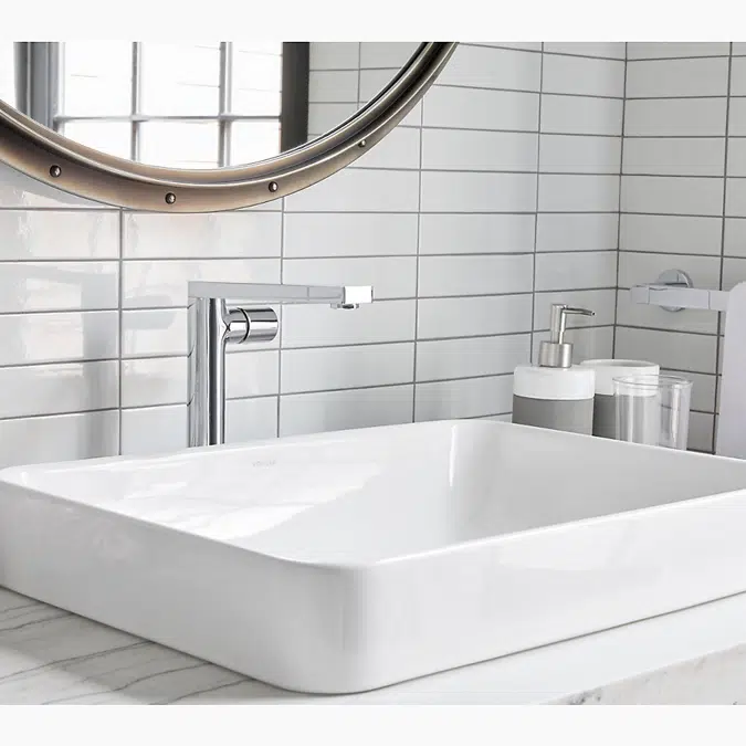 Vox® 22-3/4" rectangular drop-in vessel bathroom sink
