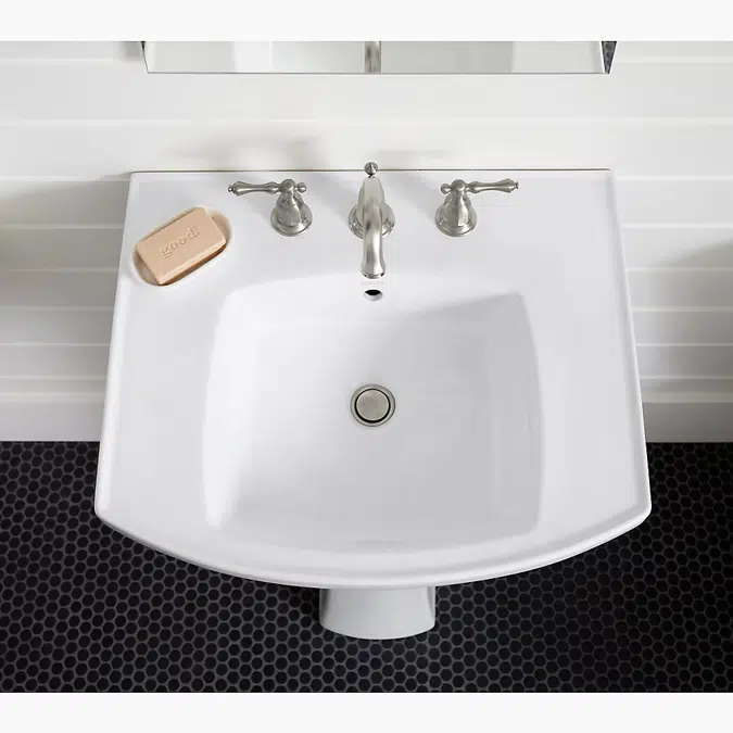 Kelston® 23-3/4" rectangular pedestal bathroom sink