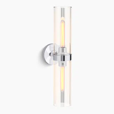 Image for Purist® 22" two-light sconce