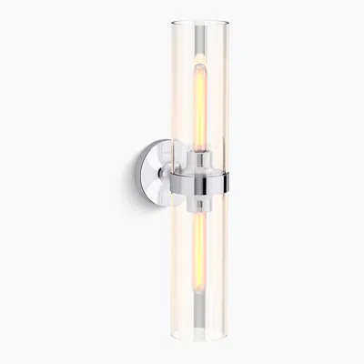 billede til Purist® 22" two-light sconce