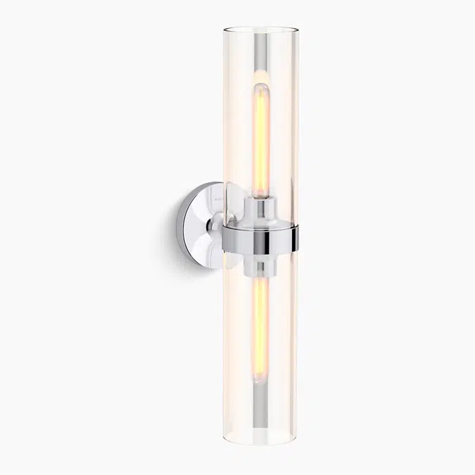 Purist® 22" two-light sconce