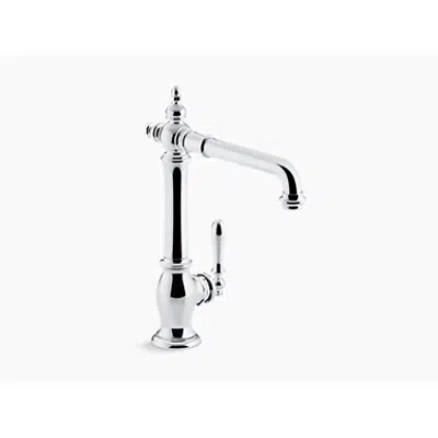 K-99266 Artifacts® single-hole kitchen sink faucet with 13-1/2" swing spout, Victorian spout design 이미지