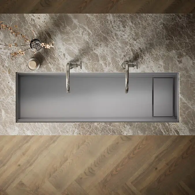 Synthos™ 57-3/4" undermount single-bowl kitchen sink