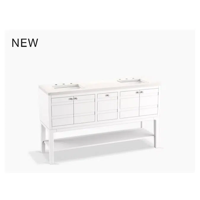 K-33525-ASB Helst™ 60" bathroom vanity set