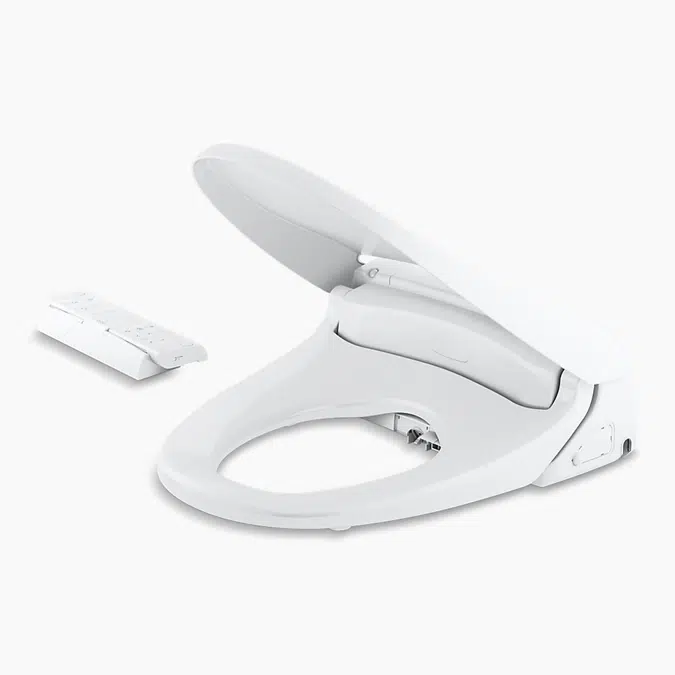 Novita BH93 Round-front bidet toilet seat with remote control