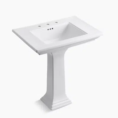 Memoirs® Stately 30-3/4" rectangular pedestal bathroom sink图像