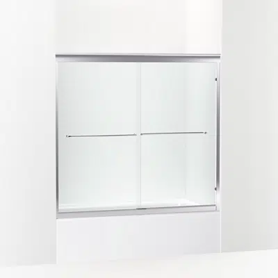 รูปภาพสำหรับ Fluence® 49" - 52" W x 62-23/32" H sliding bath door with 1/4" thick Crystal Clear glass