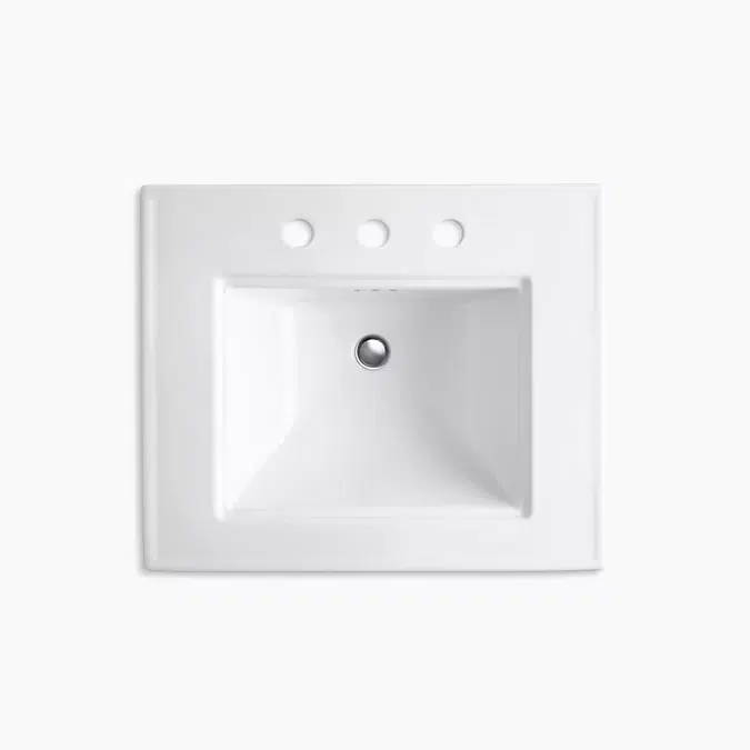 Memoirs® Stately 24-1/2" rectangular pedestal bathroom sink