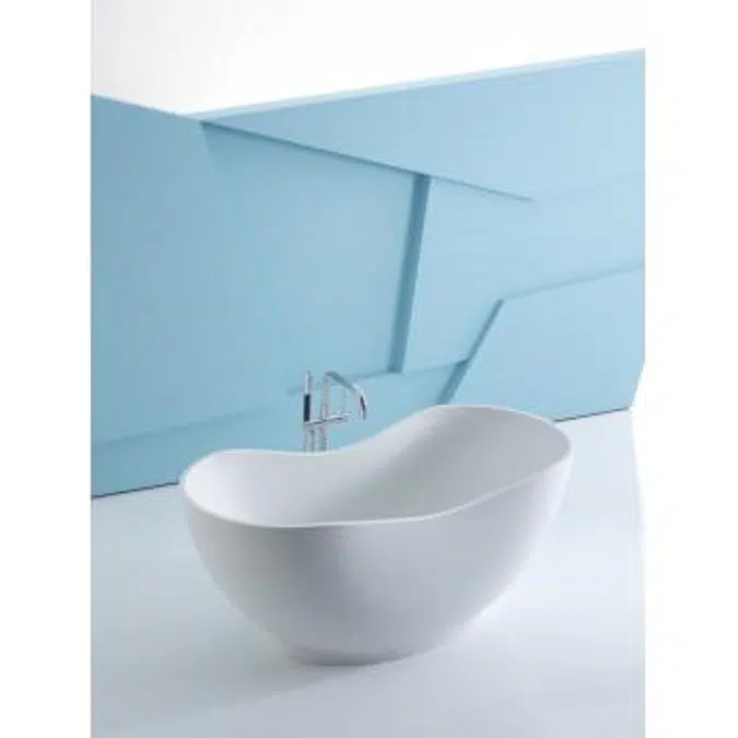 k-1800 abrazo® 66" x 31-1/2" freestanding bath with center toe-tap drain