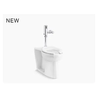 Image for Modflex™ Adjust-a-Bowl™ Antimicrobial toilet with Mach® Tripoint® touchless DC 1.6 gpf flushometer