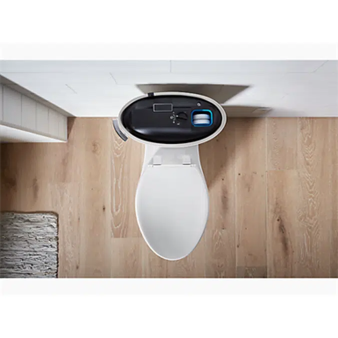 K-20198 Betello® Comfort Height® Two-piece elongated 1.28 gpf toilet with ContinuousClean XT, skirted trapway, Revolution 360® swirl flushing technology and left-hand trip lever, seat not included