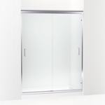 fluence® 54-5/8" - 59-5/8" w x 75-23/32" h sliding shower door with 1/4" thick crystal clear glass