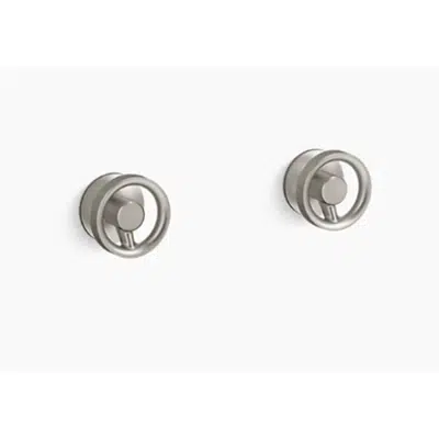 Image for K-T77981-9 Components® Wall-mount bathroom sink faucet handle trim with Industrial design