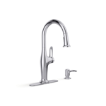 hamelin™ pull-down kitchen sink faucet with soap/lotion dispenser