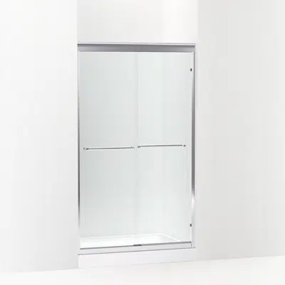 รูปภาพสำหรับ Fluence® 40" - 43" W x 70-1/32" H sliding shower door with 1/4" thick Crystal Clear glass