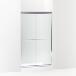 fluence® 40" - 43" w x 70-1/32" h sliding shower door with 1/4" thick crystal clear glass
