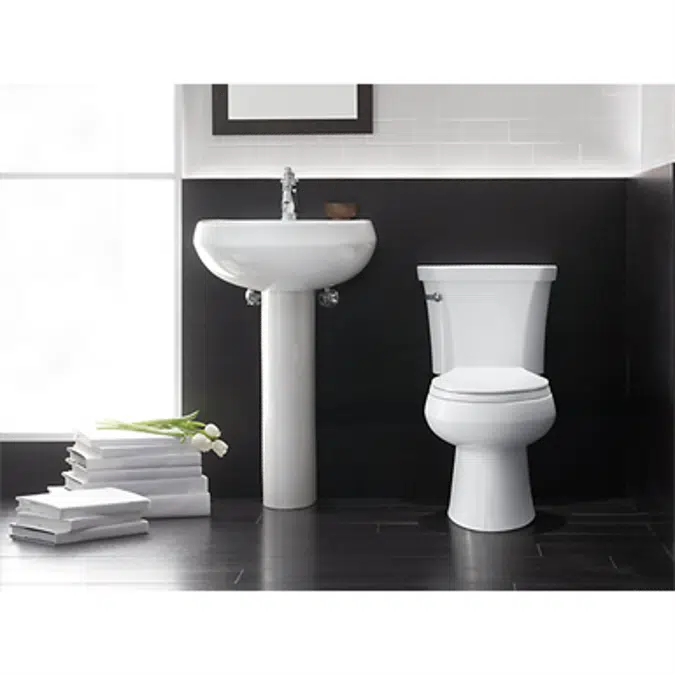 K-3988 Wellworth® Two-piece elongated dual-flush toilet