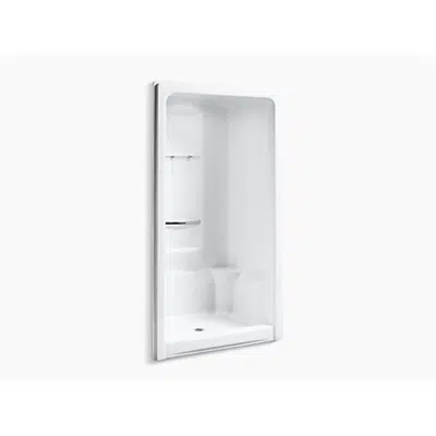 Image for K-1687 Sonata® 48" x 36" x 90" center drain shower stall with integral high-dome ceiling, requires grab bar