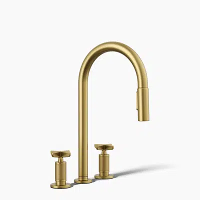 Imagem para Billet™ Pull-down kitchen sink faucet with two-function sprayhead}