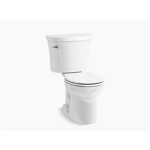 k-25097-sst kingston™ two-piece round-front 1.28 gpf toilet with tank cover locks and antimicrobial finish
