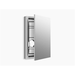 k-99003-scf verdera® aluminum medicine cabinet with adjustable flip-out flat mirror, 20" w x 30" h