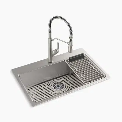 Image for Pro-Function™ 33" top-/undermount single-bowl workstation kitchen sink kit