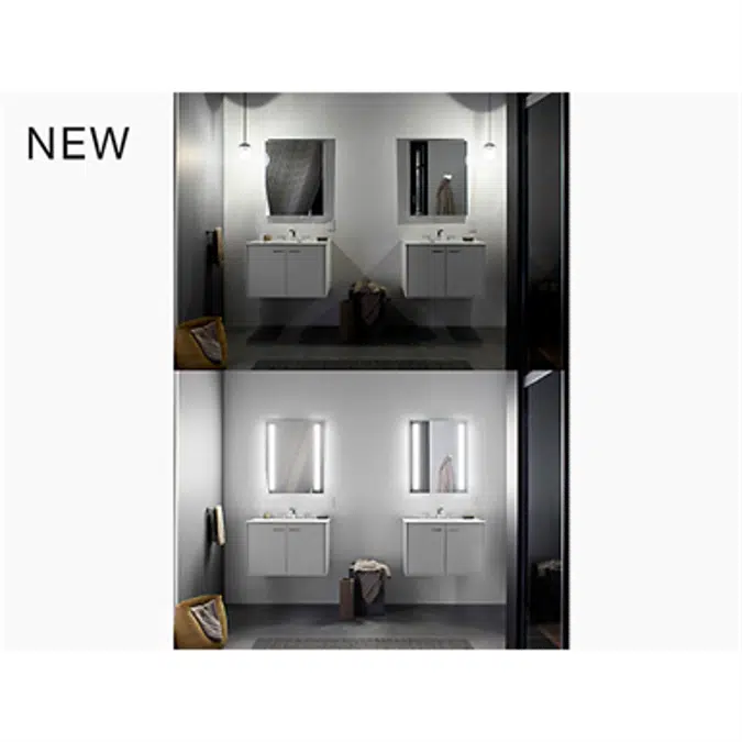 K-99011-TLC Verdera® lighted medicine cabinet, 40" W x 30" H