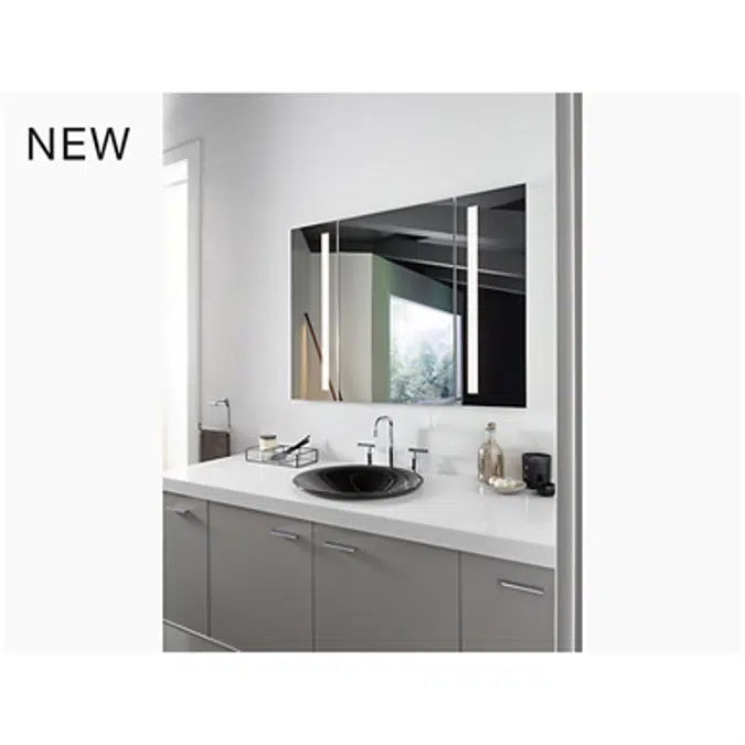 K-99011-TLC Verdera® lighted medicine cabinet, 40" W x 30" H