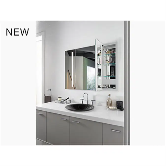 K-99011-TLC Verdera® lighted medicine cabinet, 40" W x 30" H