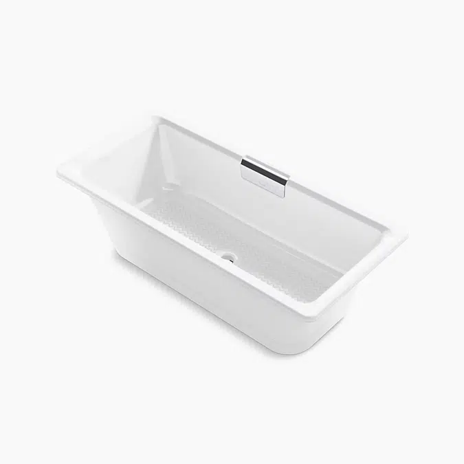 Volute™ 63" x 28-3/8" freestanding bath with base
