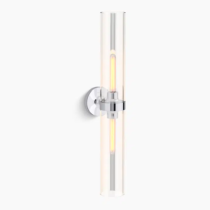 Purist® 29-1/2" two-light sconce