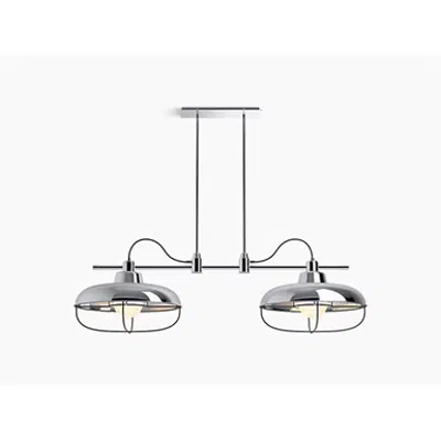 Image for K-23661-CH02 Modern Farm Two-light linear chandelier