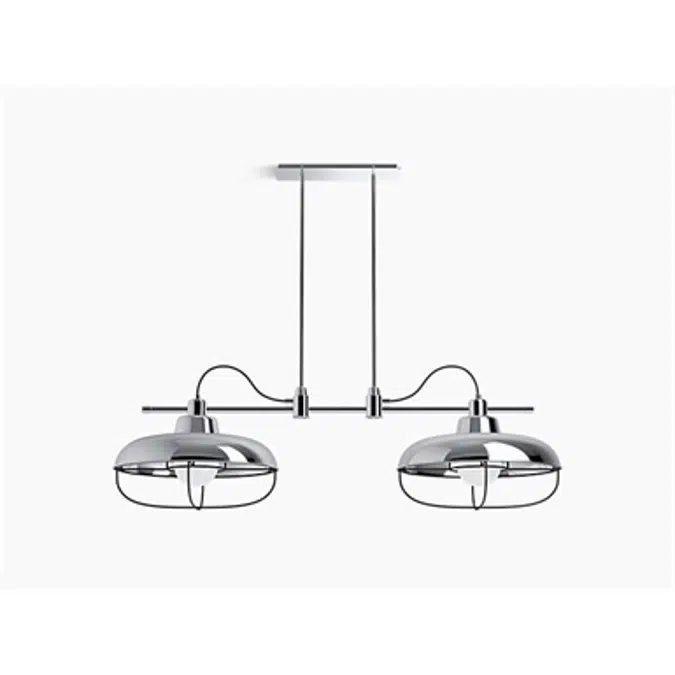 K-23661-CH02 Modern Farm Two-light linear chandelier