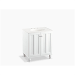 k-99515-lg damask® 30" bathroom vanity cabinet with furniture legs and 2 doors