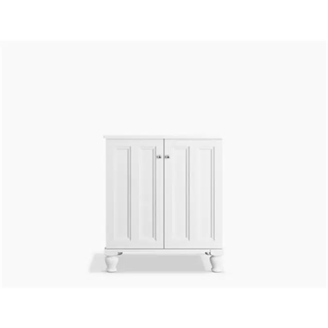 K-99515-LG Damask® 30" bathroom vanity cabinet with furniture legs and 2 doors