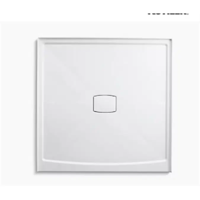 K-9395 Archer® 60" x 60" single threshold center drain shower base with removable cover