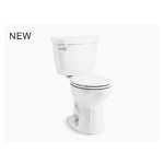 k-31678 cimarron® the complete solution® comfort height® two-piece round-front 1.28 gpf toilet