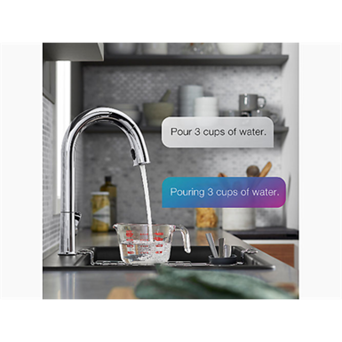 BIM objects Free download! K72218WB Sensate® Kitchen faucet with