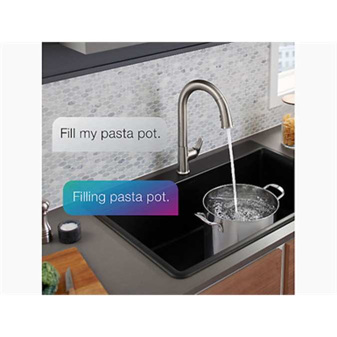 BIM objects Free download! K72218WB Sensate® Kitchen faucet with