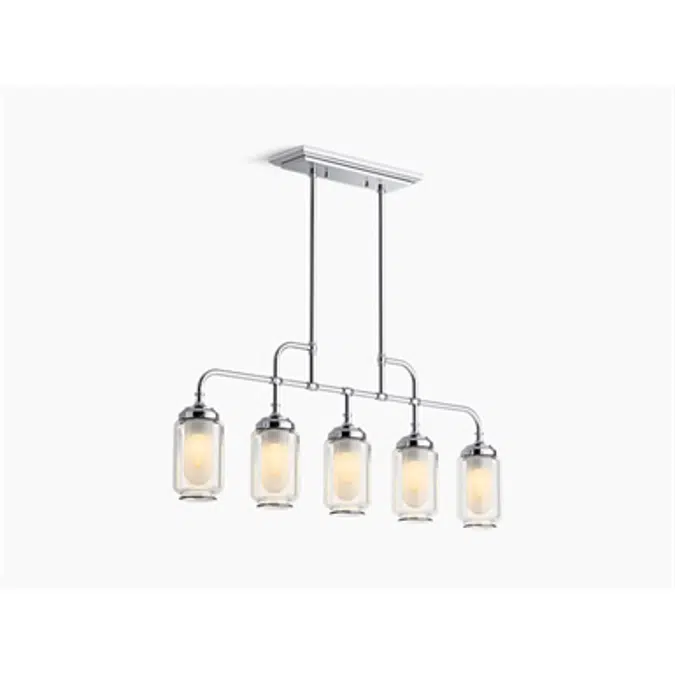 K-22660-CH05 Artifacts® Five-light linear chandelier