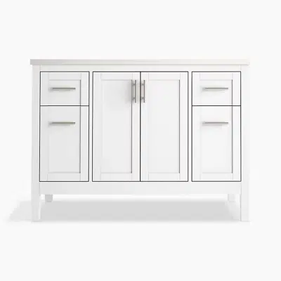 afbeelding voor Hadron™ 48" bathroom vanity cabinet with sink and quartz top