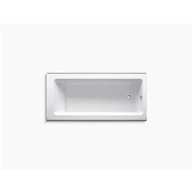 K-848 Bellwether® 66" x 32" alcove bath with integral apron and right-hand drain