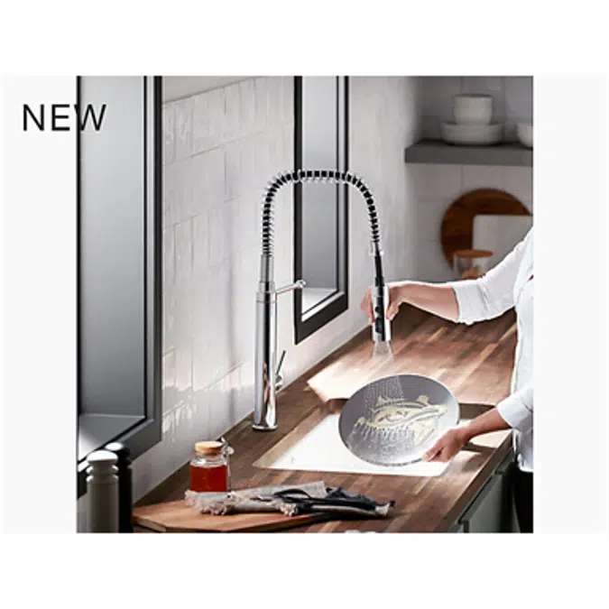 K-24982 Purist® Single-handle semi-professional kitchen sink faucet